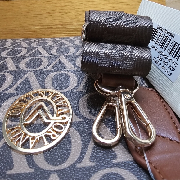 Orlandi Valentino. Brown Monogram Tote Bag. Brand new. - Picture 4 of 8